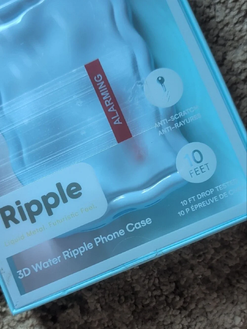Light Blue Ripple iPhone 15 Pro Max Case